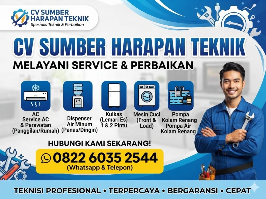CV Sumber Harapan Teknik Merupakan Jasa Service AC Depok Profesional dan Bergaransi